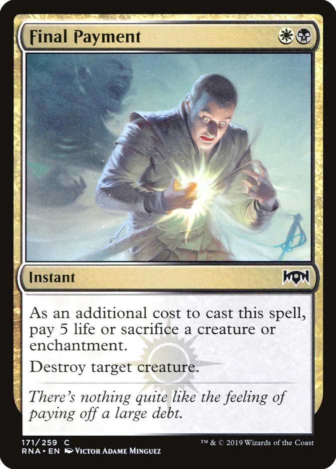Final Payment [Ravnica Allegiance] | The CG Realm