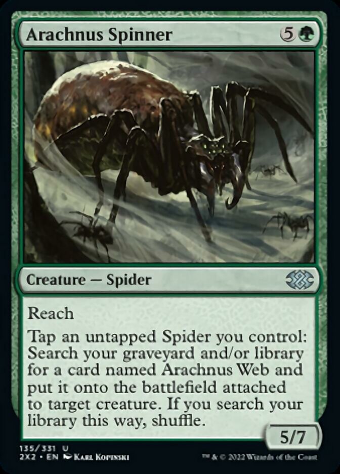Arachnus Spinner [Double Masters 2022] | The CG Realm