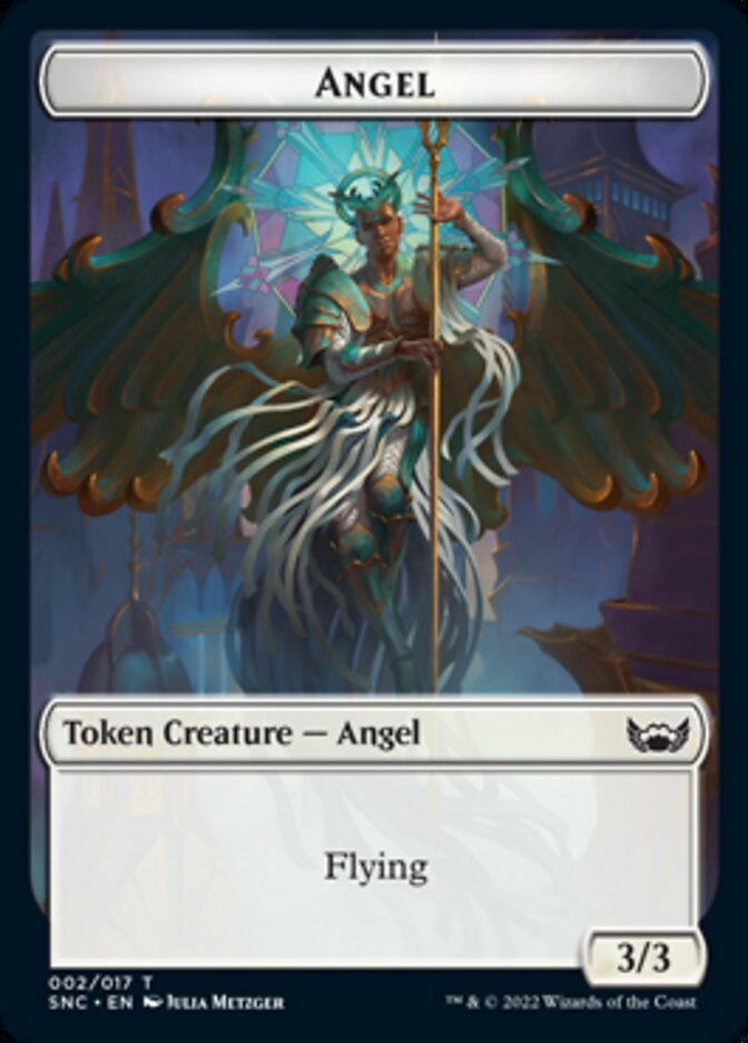 Ogre Warrior // Angel Double-Sided Token [Streets of New Capenna Tokens] | The CG Realm