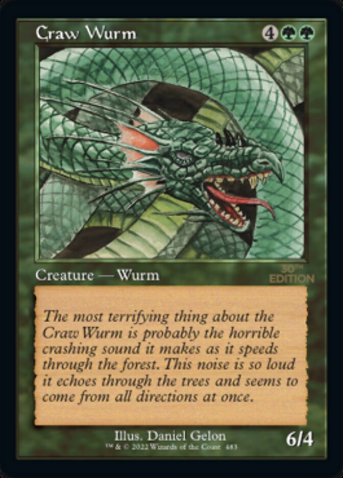 Craw Wurm (Retro) [30th Anniversary Edition] | The CG Realm