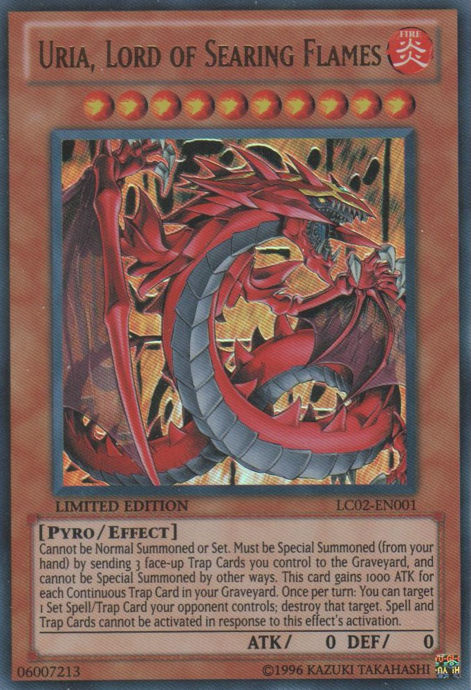 Uria, Lord of Searing Flames [LC02-EN001] Ultra Rare | The CG Realm
