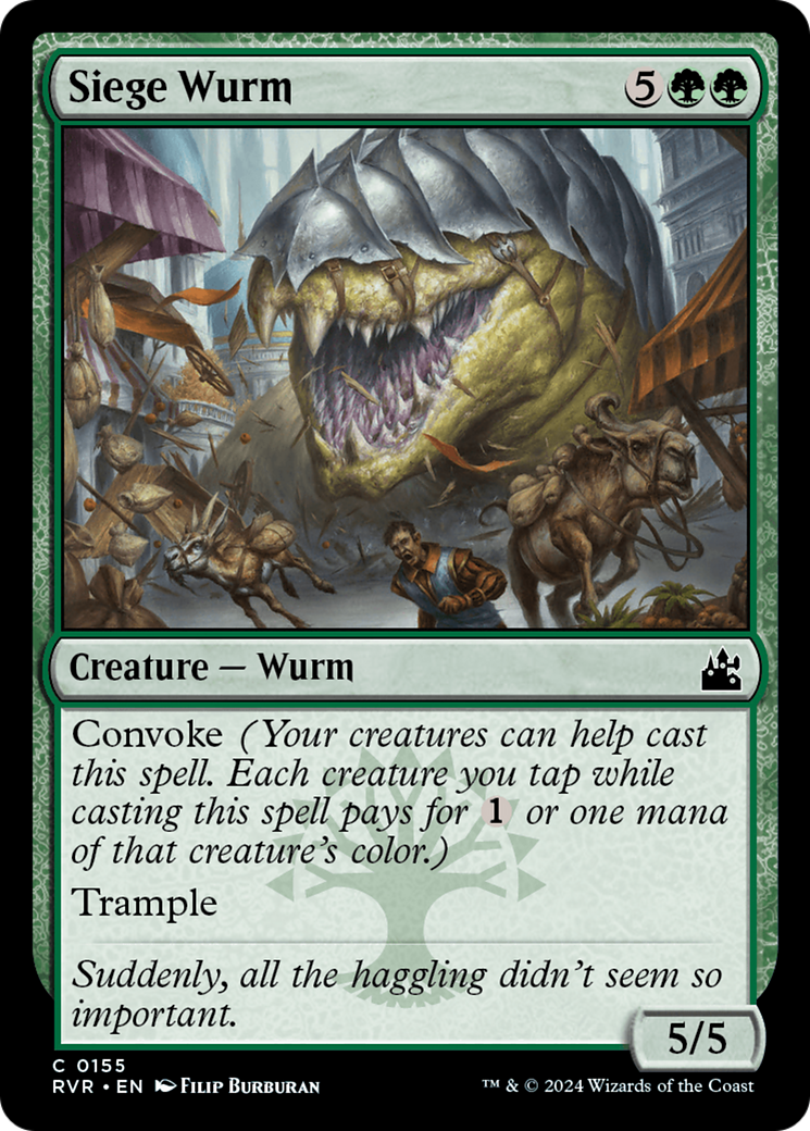 Siege Wurm [Ravnica Remastered] | The CG Realm