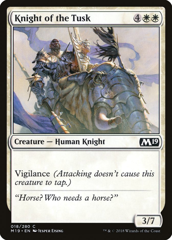 Knight of the Tusk [Core Set 2019] | The CG Realm