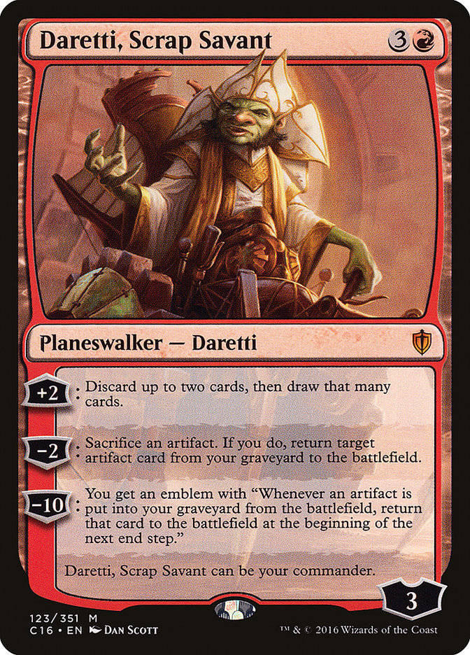 Daretti, Scrap Savant [Commander 2016] | The CG Realm