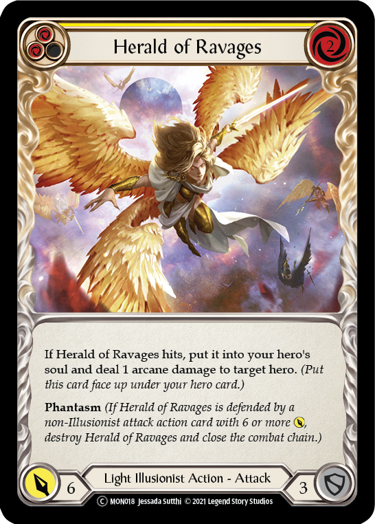 Herald of Ravages (Yellow) [U-MON018] (Monarch Unlimited)  Unlimited Normal | The CG Realm