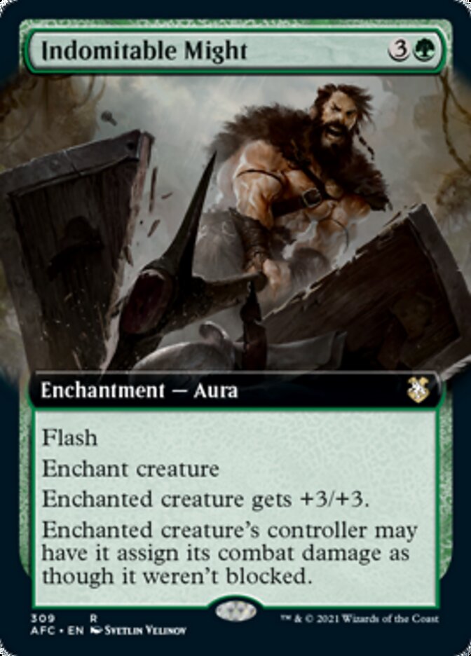 Indomitable Might (Extended Art) [Dungeons & Dragons: Adventures in the Forgotten Realms Commander] | The CG Realm