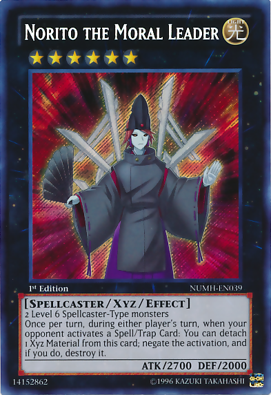 Norito the Moral Leader [NUMH-EN039] Secret Rare | The CG Realm