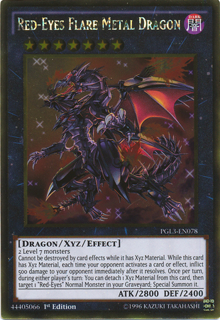 Red-Eyes Flare Metal Dragon [PGL3-EN078] Gold Rare | The CG Realm
