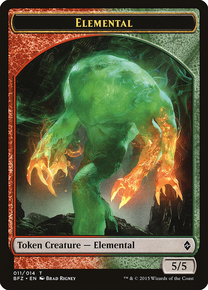 Elemental Token (011/014) [Battle for Zendikar Tokens] | The CG Realm