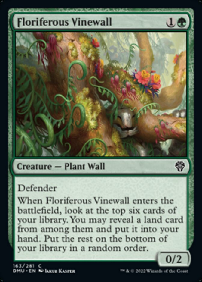 Floriferous Vinewall [Dominaria United] | The CG Realm