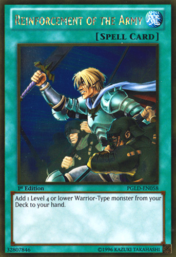 Reinforcement of the Army [PGLD-EN058] Gold Rare | The CG Realm