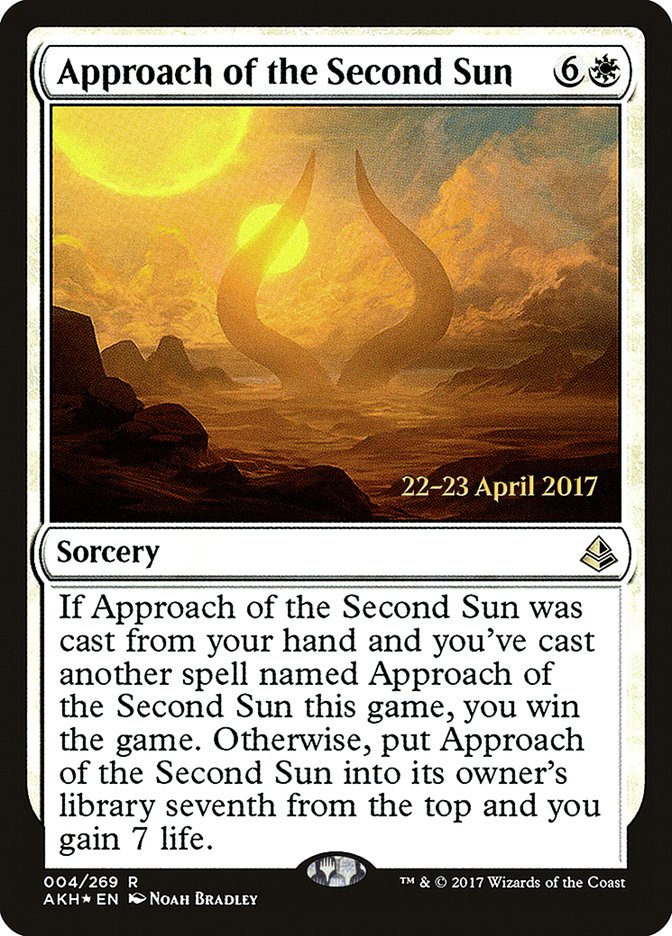 Approach of the Second Sun [Amonkhet Prerelease Promos] | The CG Realm