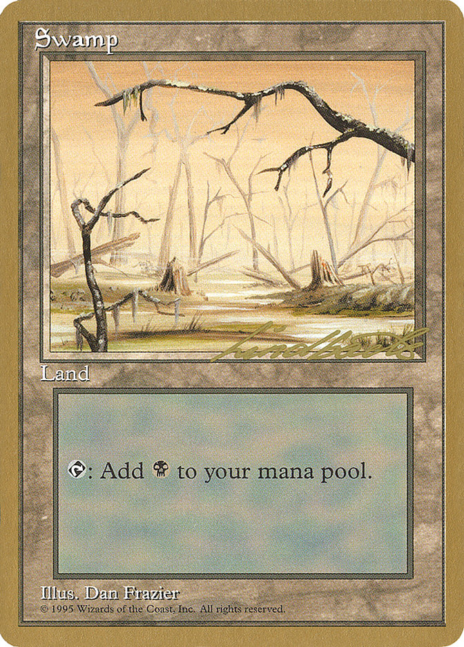 Swamp (ll370) (Leon Lindback) [Pro Tour Collector Set] | The CG Realm