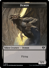 Eldrazi Spawn // Demon Double-Sided Token [Commander Masters Tokens] | The CG Realm