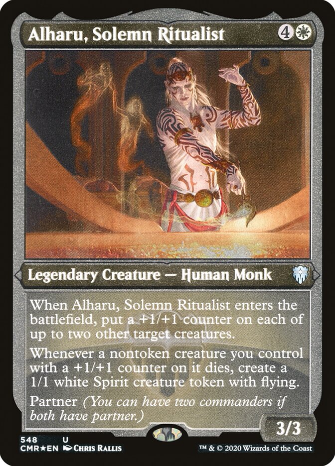 Alharu, Solemn Ritualist (Etched) [Commander Legends] | The CG Realm