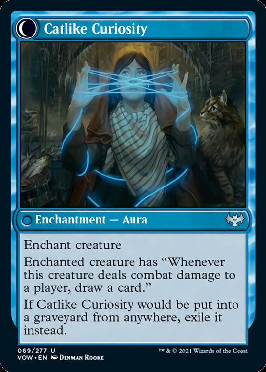 Mischievous Catgeist (VOW-069) - Innistrad: Crimson Vow: (Double Faced Transform)