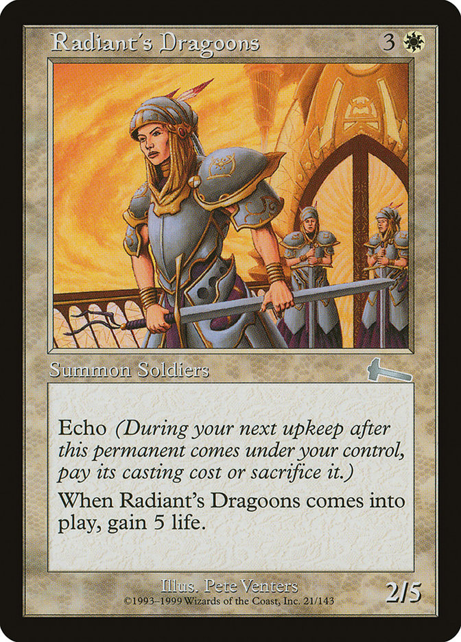 Radiant's Dragoons [Urza's Legacy] | The CG Realm