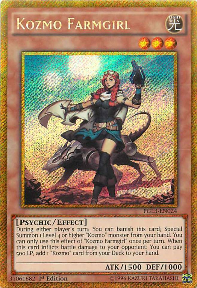 Kozmo Farmgirl [PGL3-EN024] Gold Secret Rare | The CG Realm