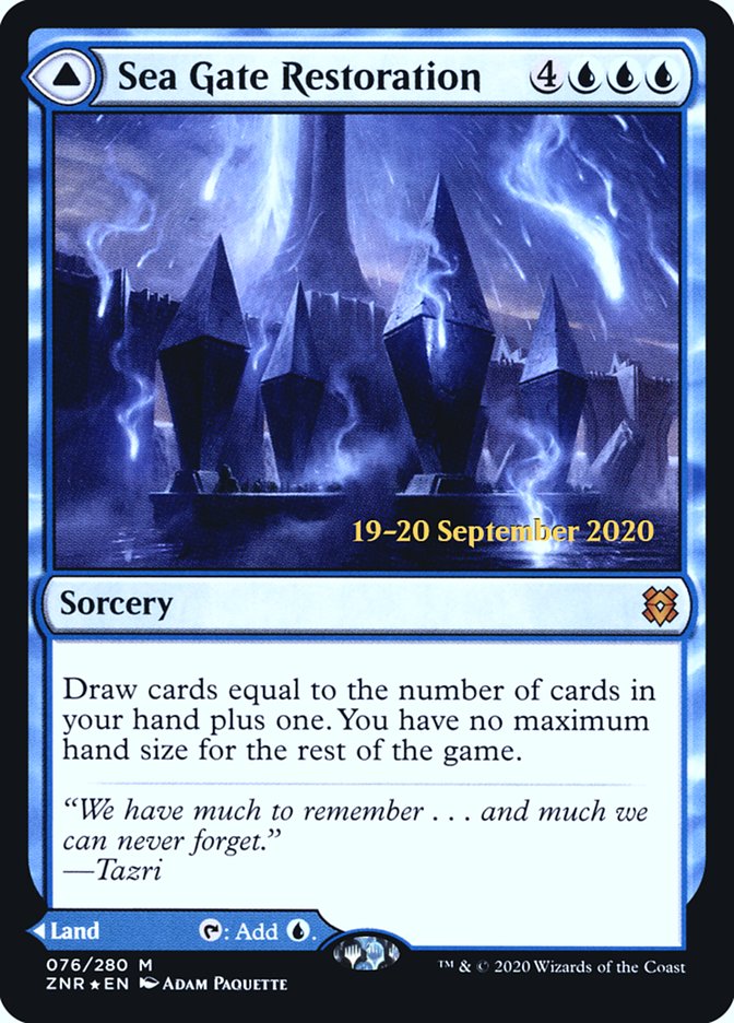 Sea Gate Restoration (PRE-076) - Zendikar Rising Promos Foil