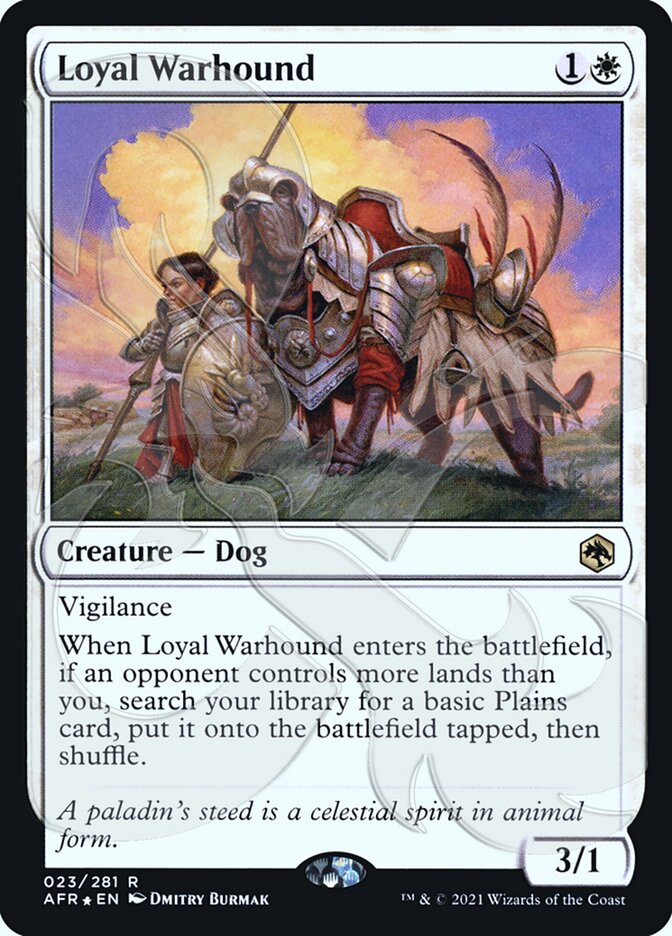 Loyal Warhound (Ampersand Promo) [Dungeons & Dragons: Adventures in the Forgotten Realms Promos] | The CG Realm