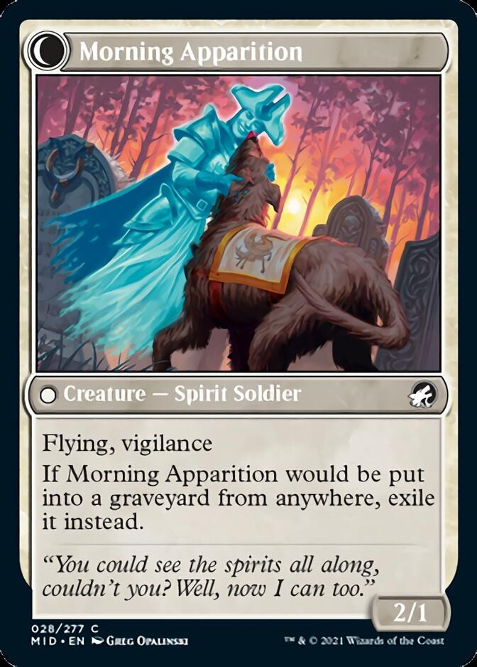 Mourning Patrol (MID-028) - Innistrad: Midnight Hunt: (Double Faced Transform)