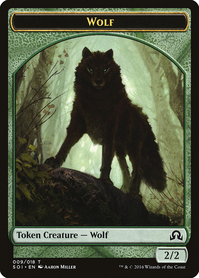 Wolf Token [Shadows over Innistrad Tokens] | The CG Realm
