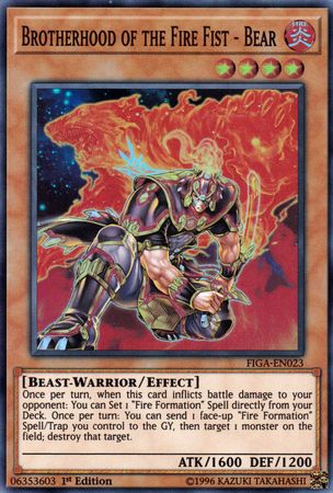Brotherhood of the Fire Fist - Bear [FIGA-EN023] Super Rare | The CG Realm