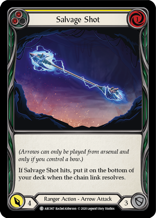 Salvage Shot (Yellow) [U-ARC067] (Arcane Rising Unlimited)  Unlimited Rainbow Foil | The CG Realm