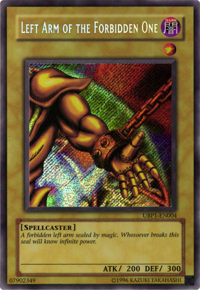 Left Arm of the Forbidden One [UBP1-EN004] Secret Rare | The CG Realm
