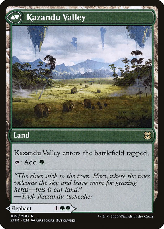 Kazandu Mammoth (ZNR-189) - Zendikar Rising