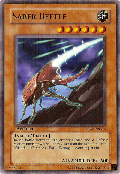 Saber Beetle [5DS2-EN012] Common | The CG Realm