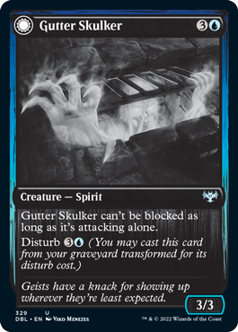 Gutter Skulker (DBL-329) - Innistrad: Double Feature: (Double Faced Transform)