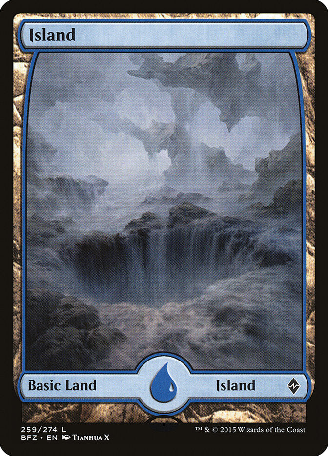 Island (259) (Full Art) [Battle for Zendikar] | The CG Realm