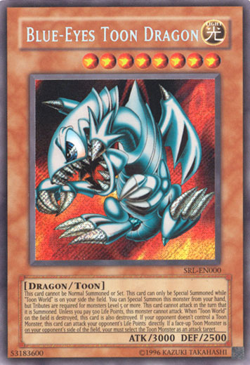 Blue-Eyes Toon Dragon [SRL-EN000] Secret Rare | The CG Realm