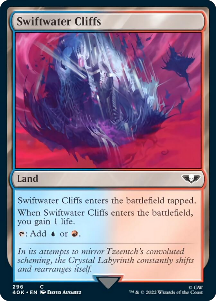 Swiftwater Cliffs (Surge Foil) [Warhammer 40,000] | The CG Realm