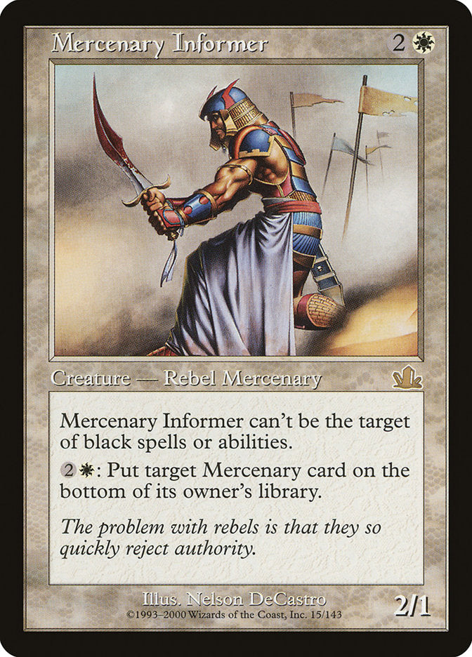 Mercenary Informer [Prophecy] | The CG Realm