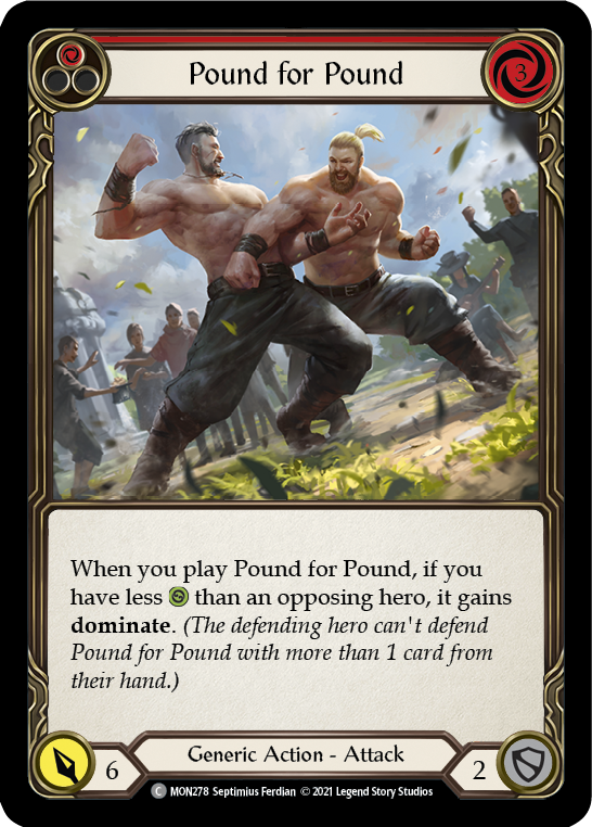 Pound for Pound (Red) [MON278] (Monarch)  1st Edition Normal | The CG Realm