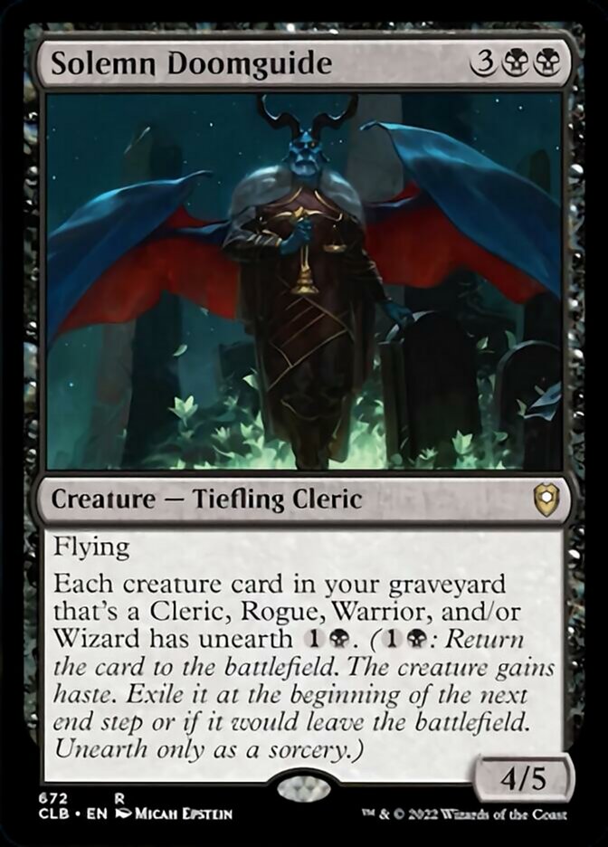 Solemn Doomguide [Commander Legends: Battle for Baldur's Gate] | The CG Realm