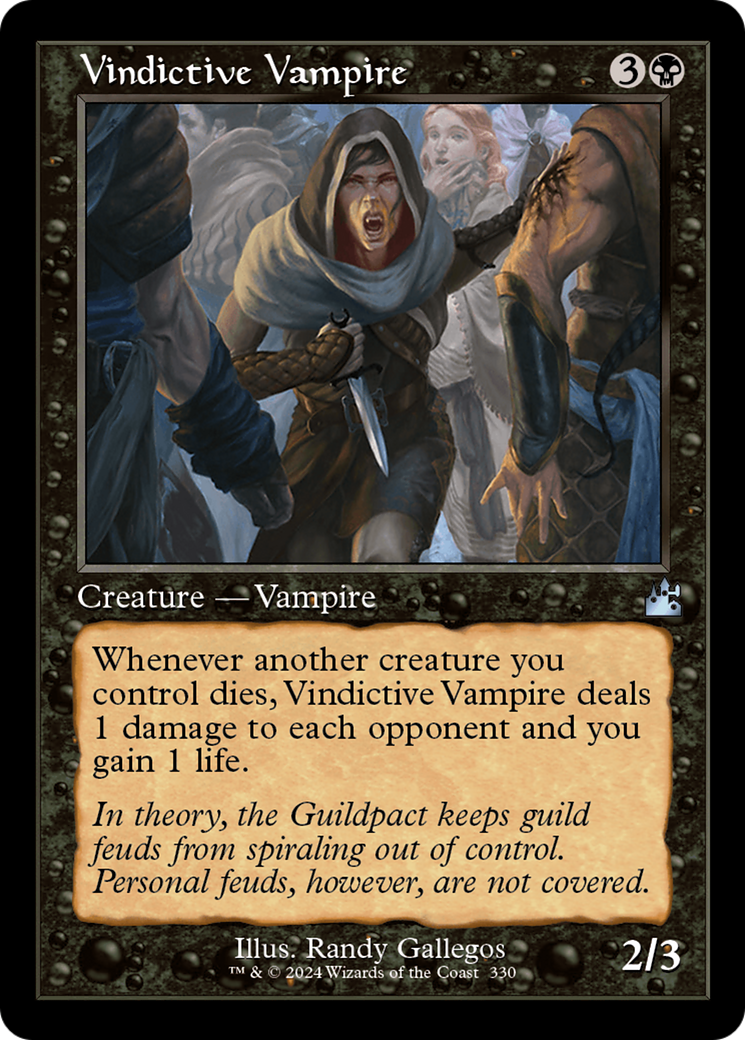 Vindictive Vampire (Retro Frame) [Ravnica Remastered] | The CG Realm