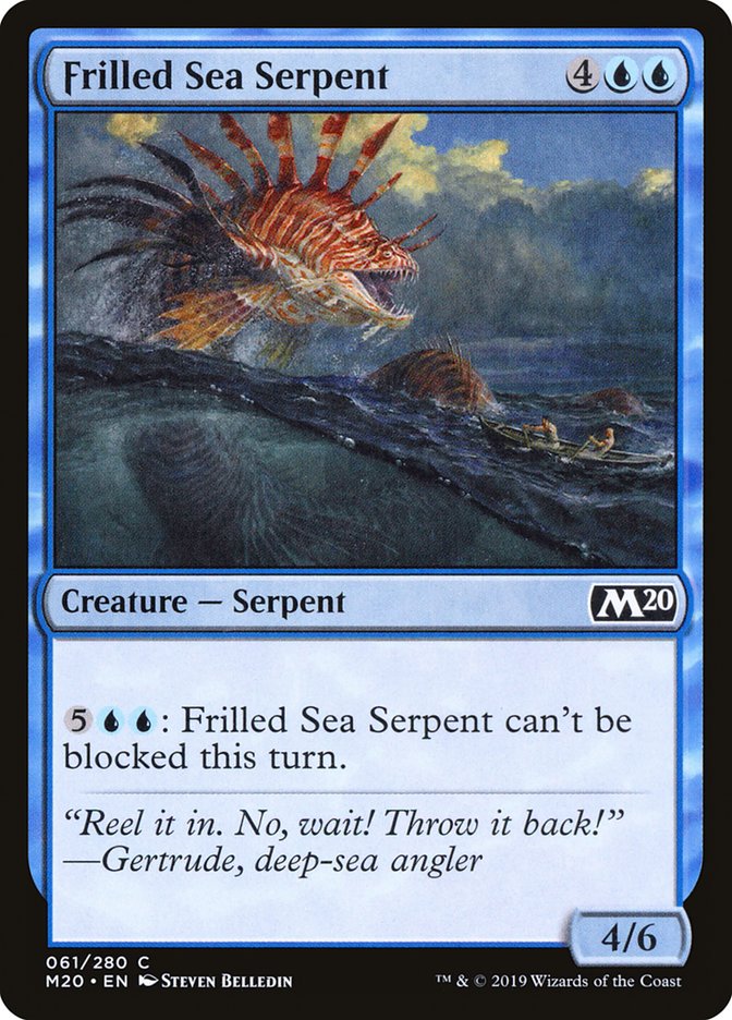 Frilled Sea Serpent [Core Set 2020] | The CG Realm