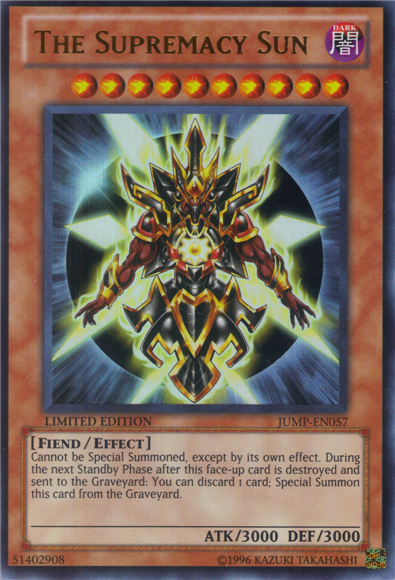 The Supremacy Sun [JUMP-EN057] Ultra Rare | The CG Realm