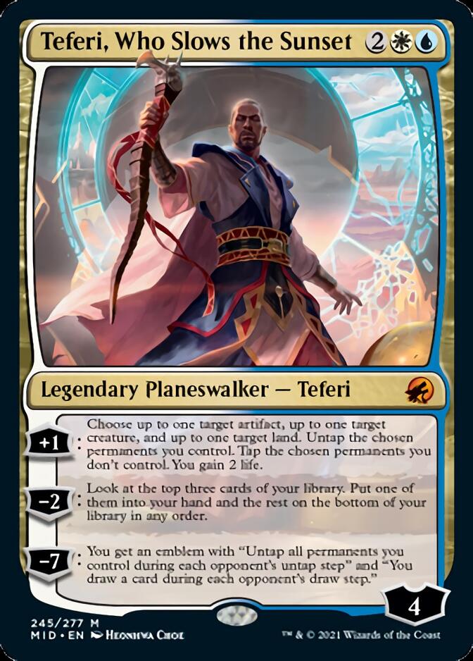 Teferi, Who Slows the Sunset [Innistrad: Midnight Hunt] | The CG Realm