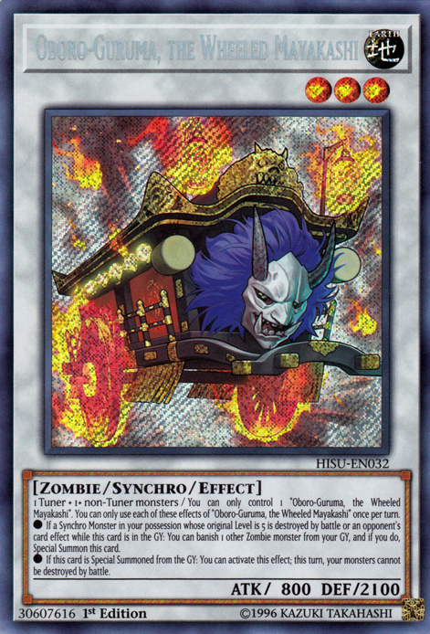 Oboro-Guruma, the Wheeled Mayakashi [HISU-EN032] Secret Rare | The CG Realm