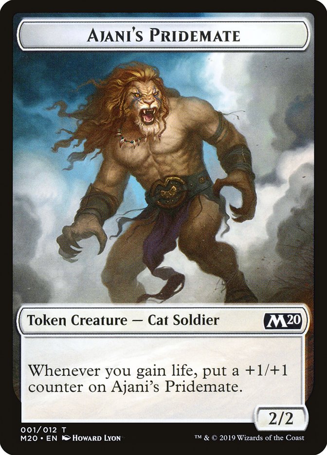 Ajani's Pridemate Token [Core Set 2020 Tokens] | The CG Realm