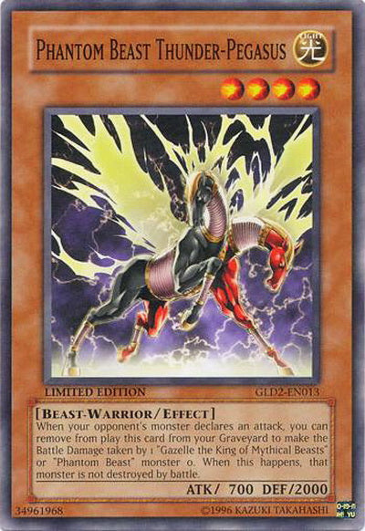 Phantom Beast Thunder-Pegasus [GLD2-EN013] Common | The CG Realm