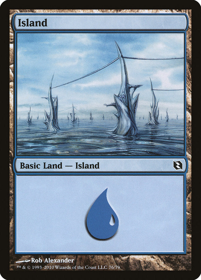 Island (76) [Duel Decks: Elspeth vs. Tezzeret] | The CG Realm
