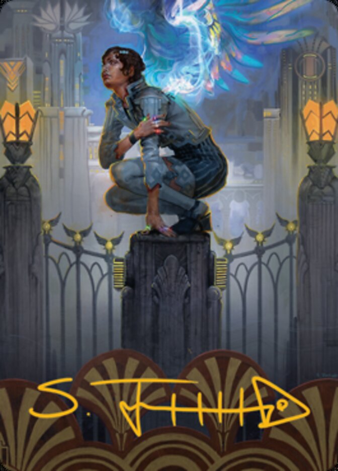 Giada, Font of Hope 2 Art Card (Gold-Stamped Signature) [Streets of New Capenna Art Series] | The CG Realm
