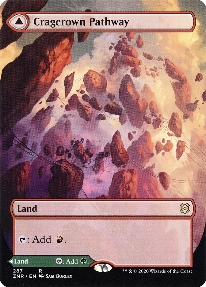 Cragcrown Pathway (Borderless) (ZNR-287) - Zendikar Rising: (Showcase)