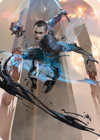 Kaito, Dancing Shadow Art Card [Phyrexia: All Will Be One Art Series] | The CG Realm