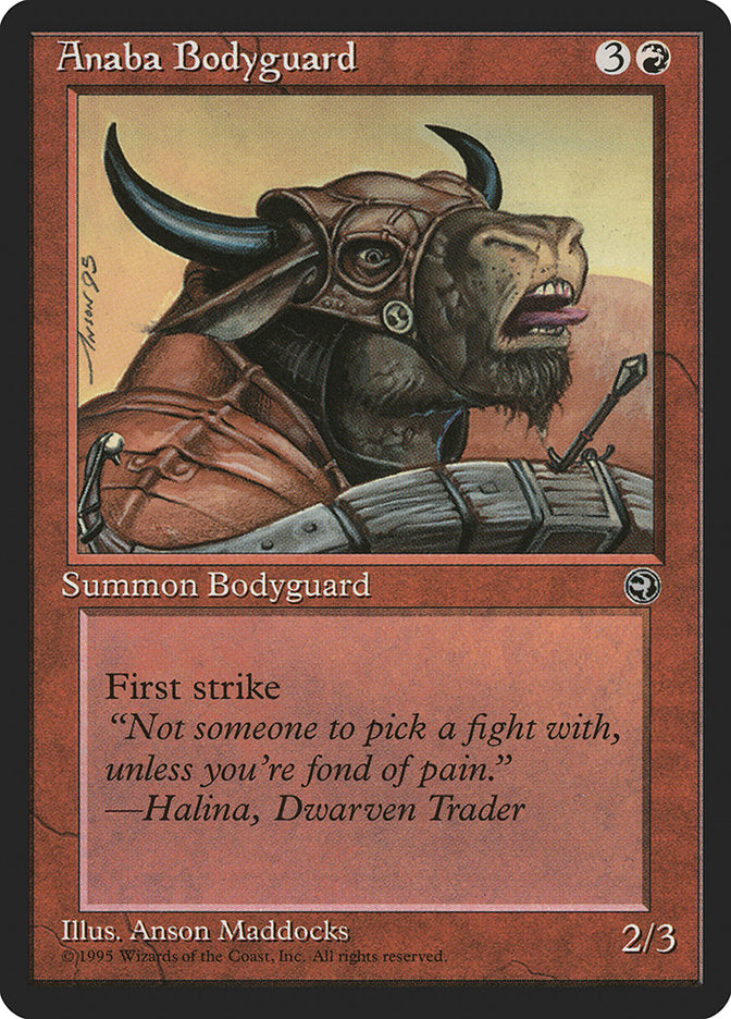 Anaba Bodyguard (Halina Flavor Text) [Homelands] | The CG Realm